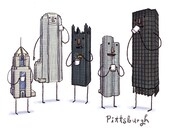 Pittsburgh Coffee Break 5x7