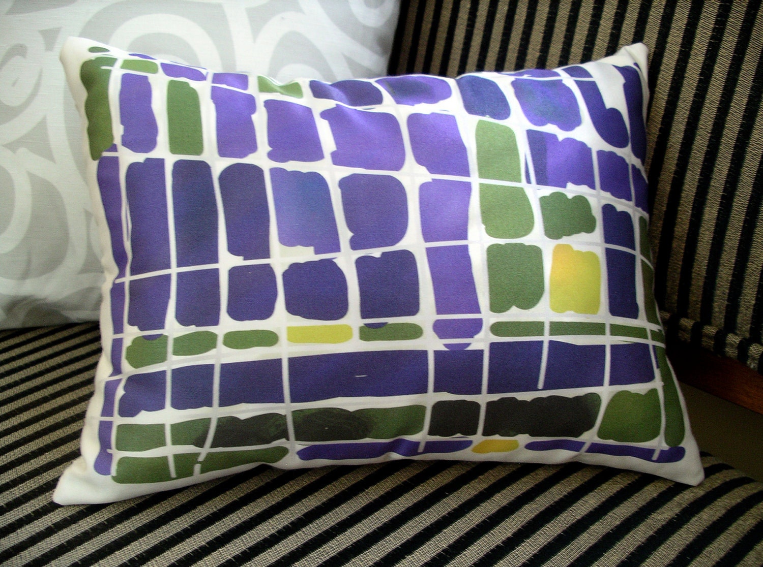 Purple Art Silk Pillow 10 x 13