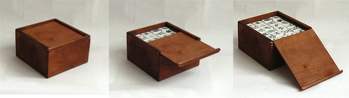 Mahjong Set with Porcelain Dishes - Exclusive Collectable Gift