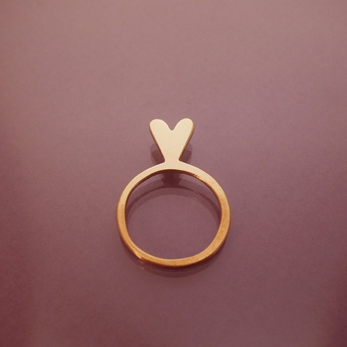 Pink Valentine's ring / bague Valentine rose