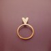 Pink Valentine's ring / bague Valentine rose