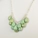 Mint Green Necklace, Statement, Wire Wrap Stones, Layered, Bib Style, Glamorous Night Out, Sterling Silver, Turquoise, Kristin Noel Designs