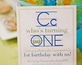 PRINTABLE Party Invitation - Personalized Modern Alphabet Theme