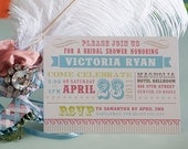 PRINTABLE Vintage Circus Party Invitation