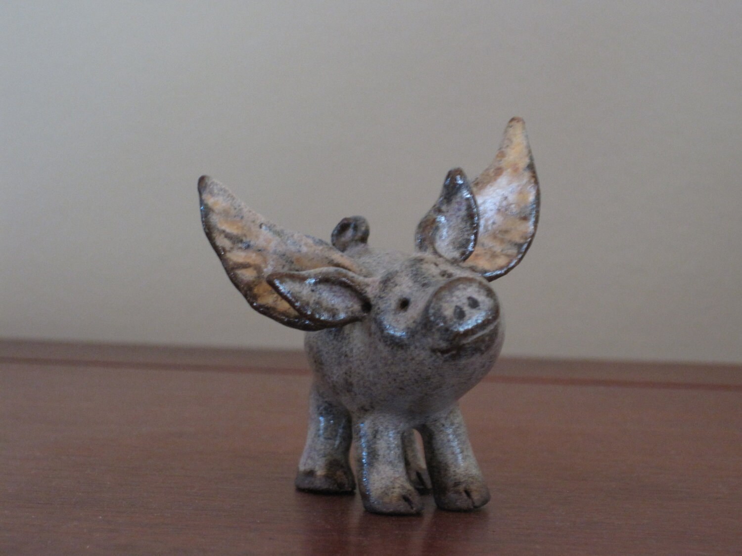 When Pigs Fly ceramic flying pig by whimsydeluxe on Etsy