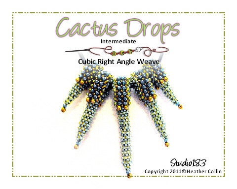 Spikey Necklace  Beading Tutorial  CACTUS DROPS