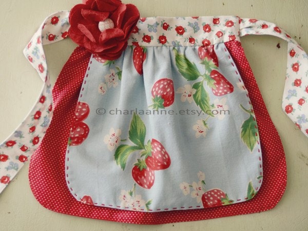 strawberry apron
