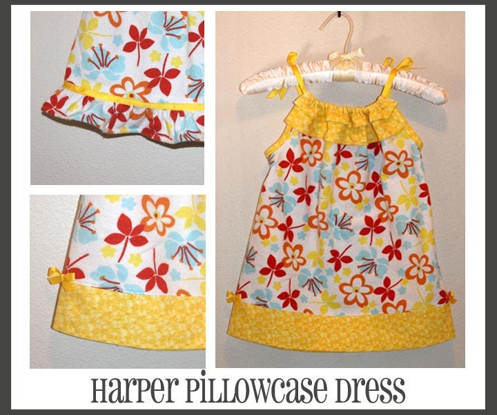 INSTANT DOWNLOAD Harper Pillowcase Style Dress PDF Sewing Pattern By Hadley Grace Designs - Includes Sizes Newborn up to Size 14