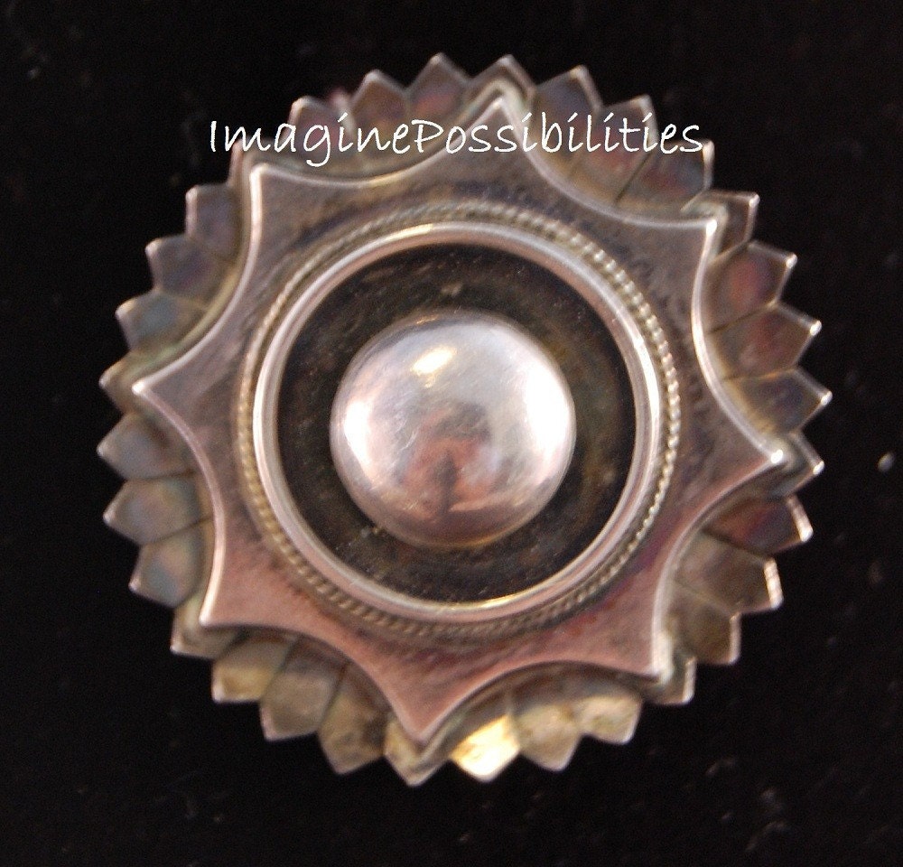 SALE Vintage 1800's Mourning Brooch Pin