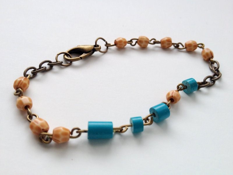 Vintage Lucite Beaded Bracelet