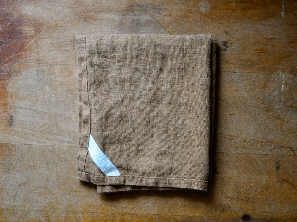 DISH TOWEL - linen brown - smallbatchproduction