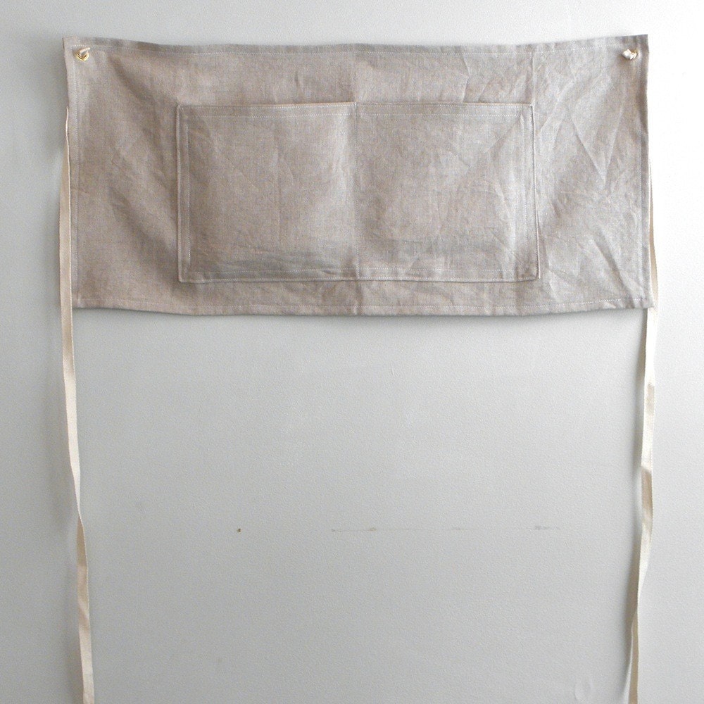 CAFE APRON - linen natural
