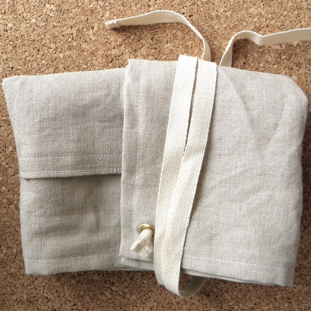 CAFE APRON - linen natural