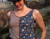 Hand Sewn Upcycled Belly Shirt Crop Top