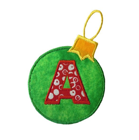 items similar to christmas ornament alphabet applique items similar to christmas ornament alphabet applique
