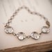 Estate Style Vintage Clear Bridal Jewelry Wedding Jewelry Bridal Bracelet Crystal Octagons