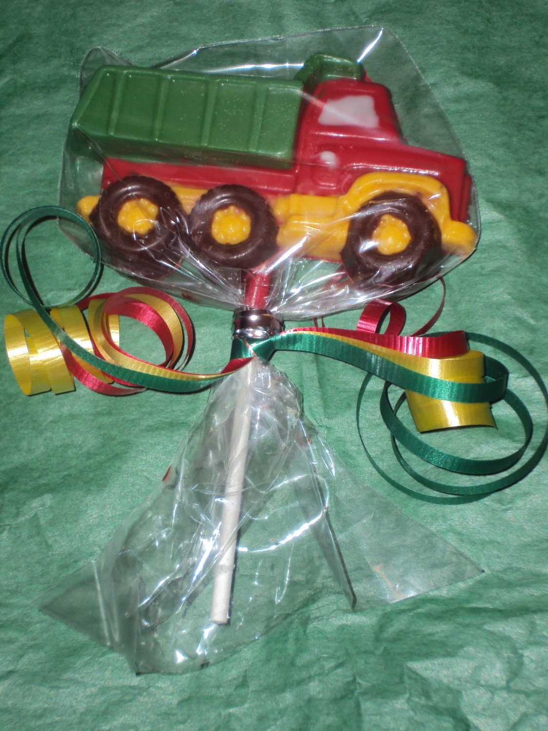 12 Dump Trucks Chocolate Lollipop Favor Assortment Il_570xn
