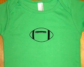 Football Shirt - Infant / Baby Lap Tee - in Green or Lavender - Sizes 6-12 month, 12-18 month, and 18-24 month - Gift Friendly