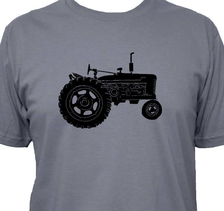 Farming Shirt - Tractor Mens Shirt - 3 Colors Available - Mens Cotton TShirt - Gift Friendly
