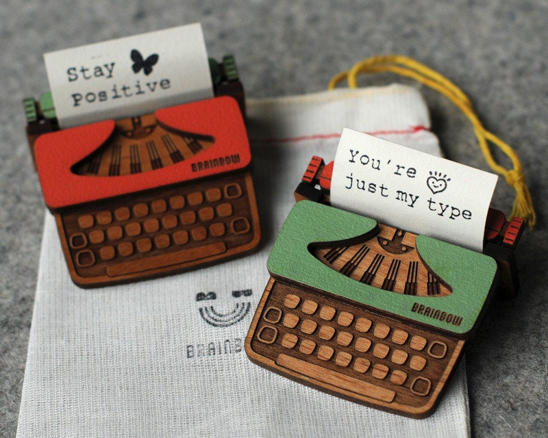 Typewriter Brooch