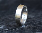 Mens Wedding Ring Unisex Ring Satin Finish Sterling Band, 5mm