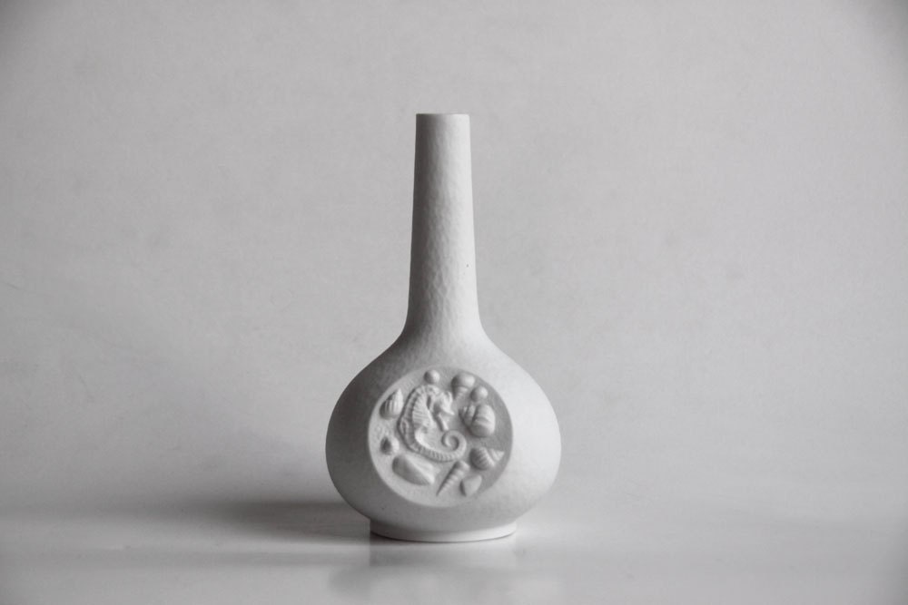 Vintage  Op Art "Fossil" Vase - Bareuther 60s