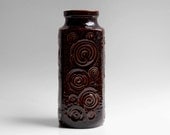 West Germany Brown Jura Vase - Scheurich
