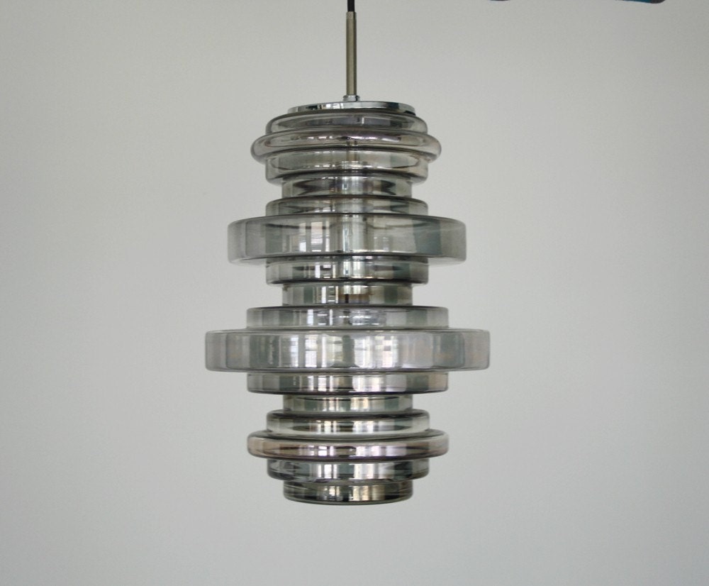 70s Glass Pendant Lamp