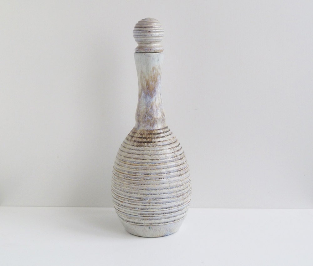 Vintage Icelandic Ceramic Decanter