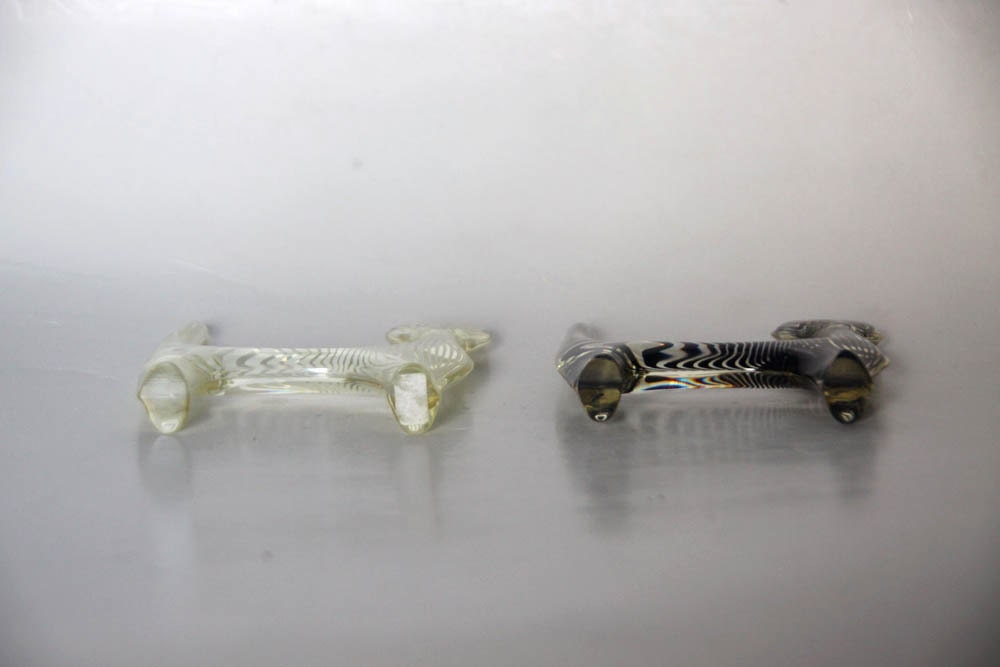 Reserved Abraham Palatnik Set of Two Lucite Cat Figurines - 60s
