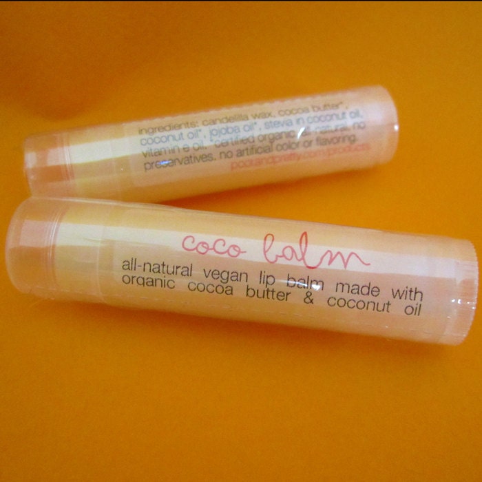 Coco Balm - Vegan, All-Natural Lip Balm with Coconut Oil & Cocoa Butter