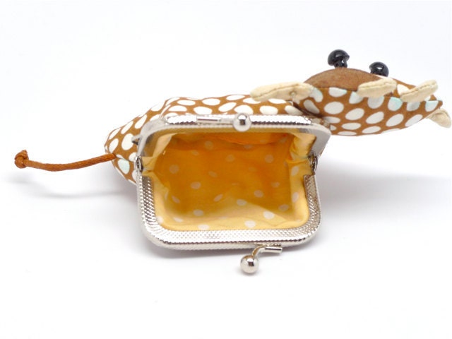 Little chocolate brown cow clutch purse