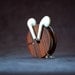 Wood Earbud Holder / Earphone Organizer - Cocobolo