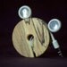 Wood Earbud Holder / Earphone Organizer - Spalted Elm