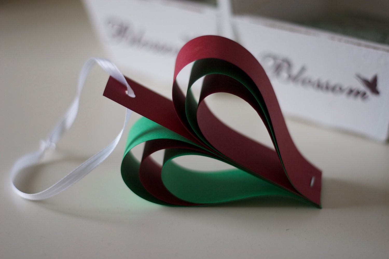 Paper Heart Ornament Wedding Birthday Decor (Custom orders welcomed)