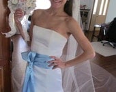 Bridal Sash Pastel Blue