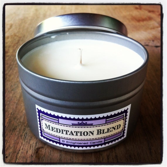 Eco-Soy Candle Meditation/Yoga blend infused with pure organic essential oils VEGAN