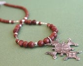 Tuareg Croix du Sud - Sterling Silver with Goldstone Beading