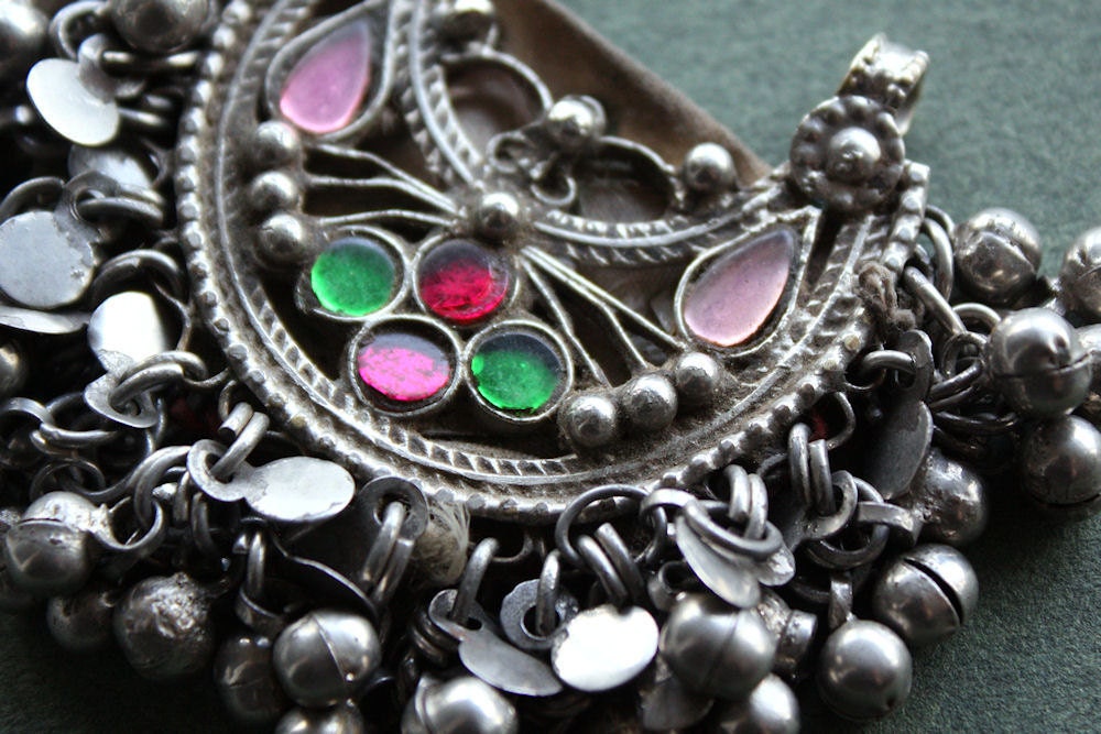 Heavy Kuchi Tribal Pendant with Charms