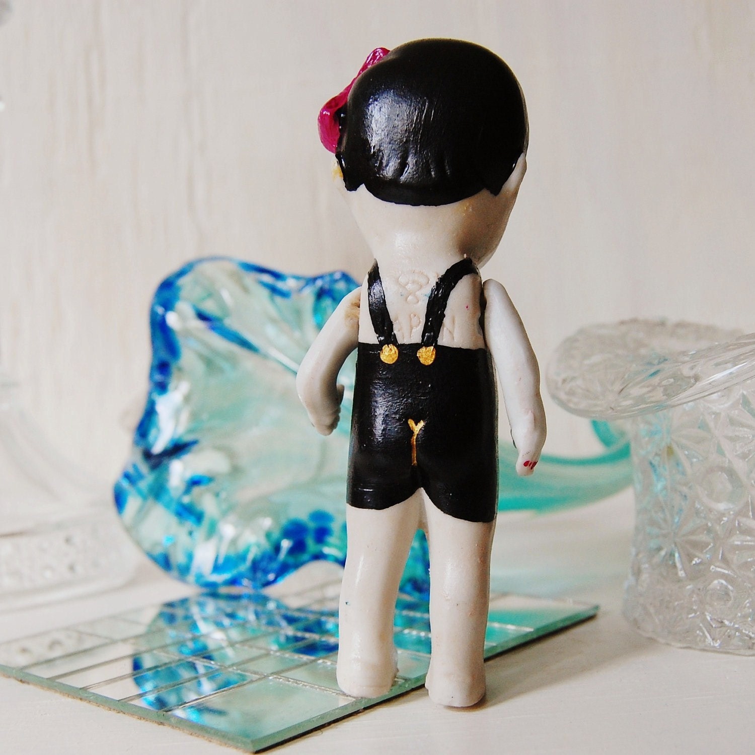 Sadie the Sinister Swimmer, Antique and Upcycled