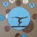 Personalized GYMNASTICS SILHOUETTE wallpaper mural