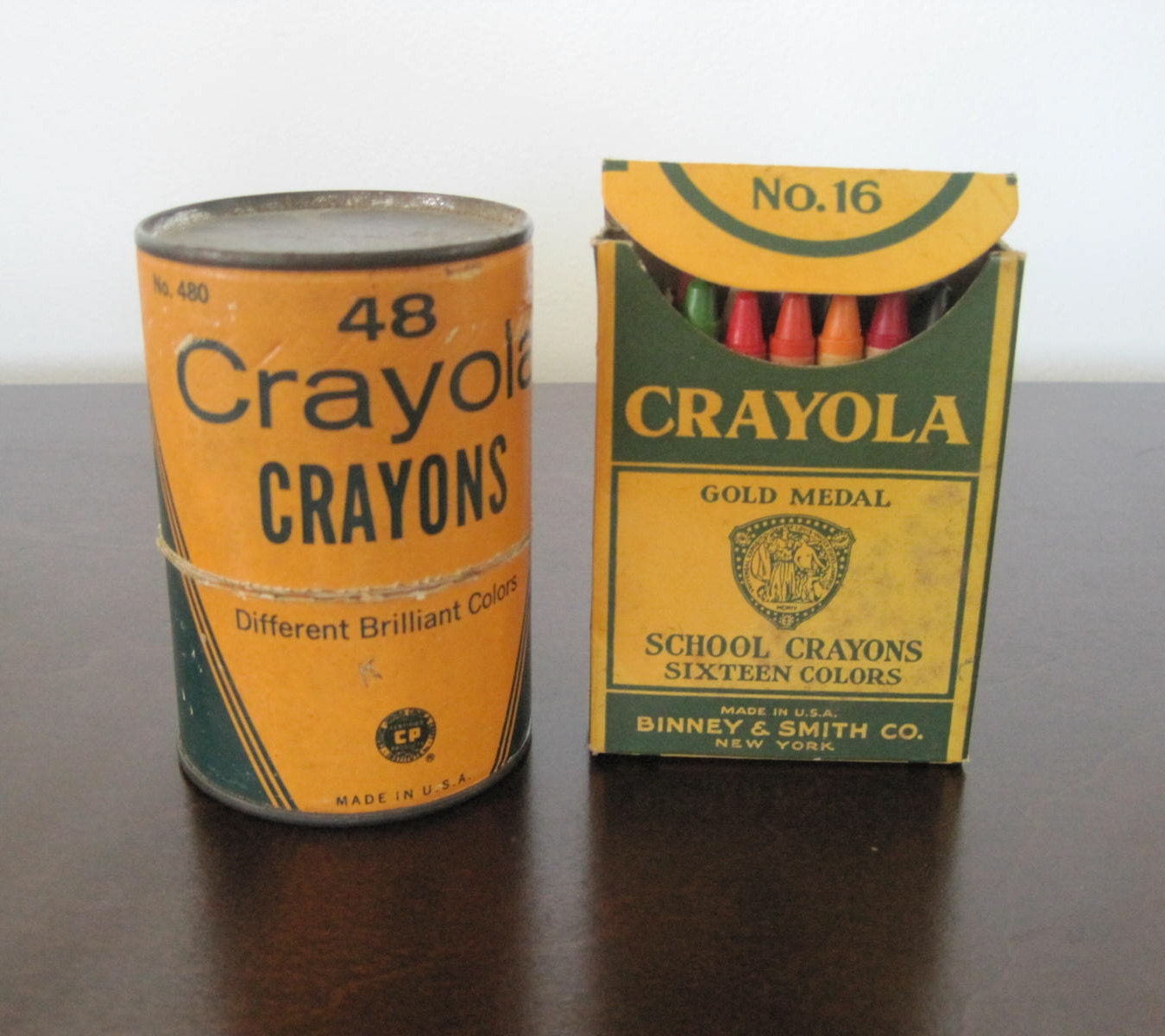 Vintage Crayola Crayons Set Rare Container by StaceyCarlisleVntg