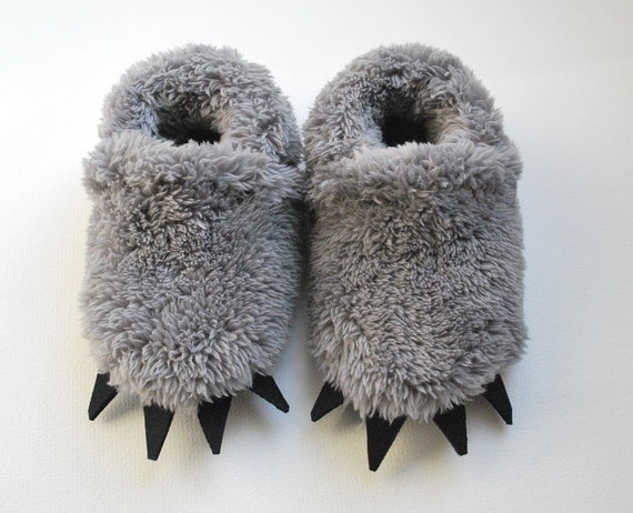 Baby Wolf Slippers - Toddler