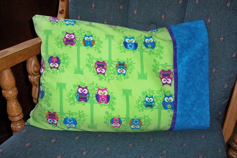 pillowcase, owls, travel size, child