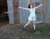 Flapper or fairy dress. Silver blue.