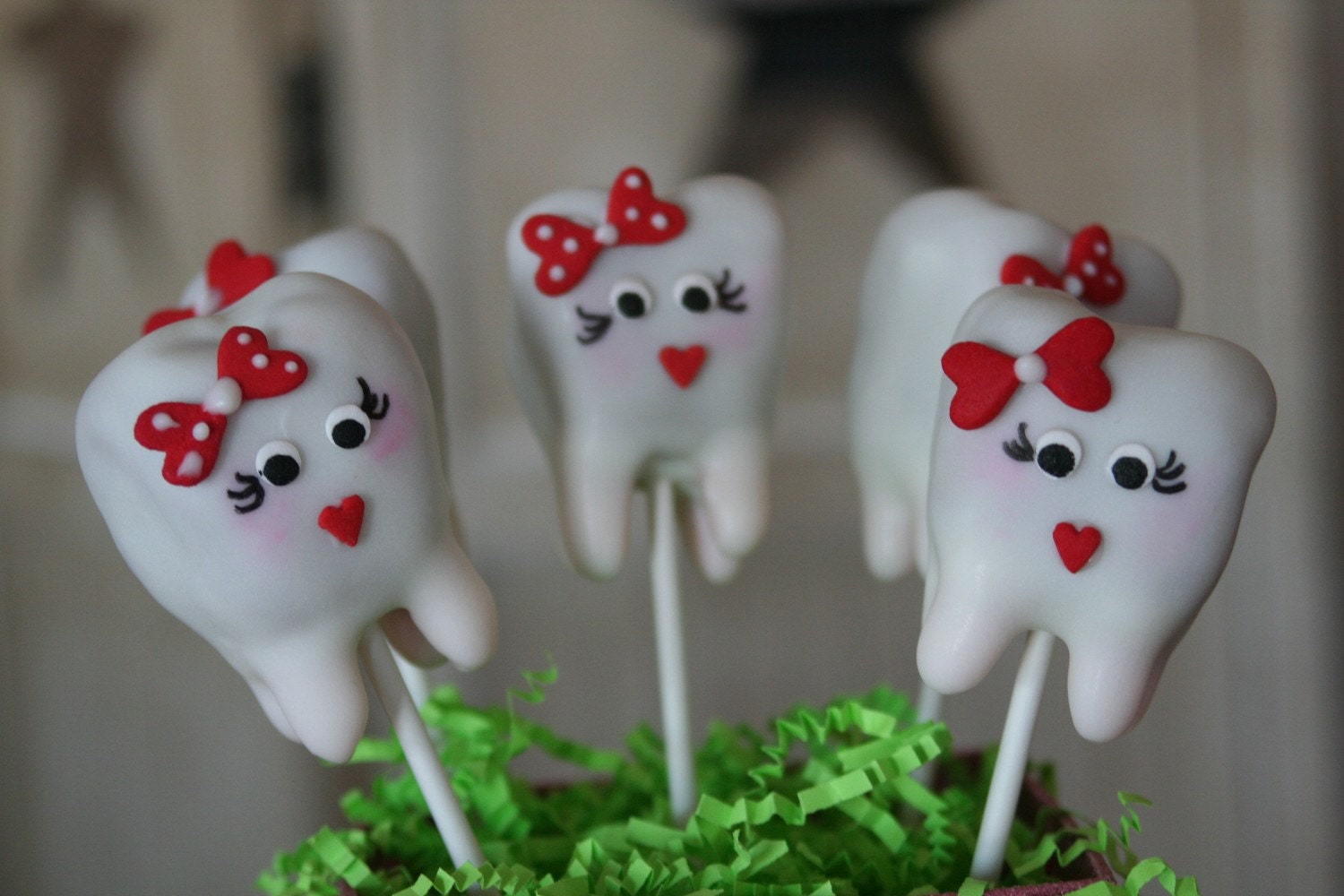 Mom's Killer Cakes & Cookies OWN ORIGINAL DESIGN Tooth Cake Pops Seller Featured on Oprah.com February Is National Dental Health Month Il_170x135