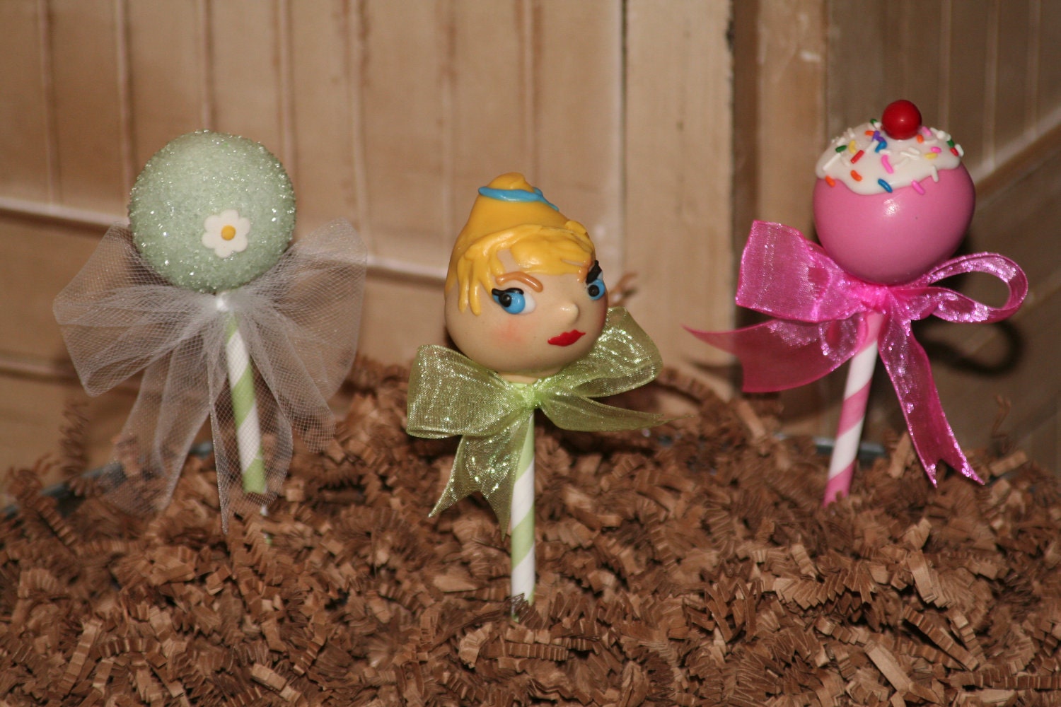 Mom's Killer Cakes & Cookies Disney's Tinkerbell Pixie Fairy Tea Party Princess Inspired Cake Pops