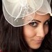 Duchess Elegant Ivroy English Couture Fascinator Hat Headband perfect for wedding, cocktail, derby, church hat