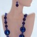 Blue Cobalt Necklace and Earrings