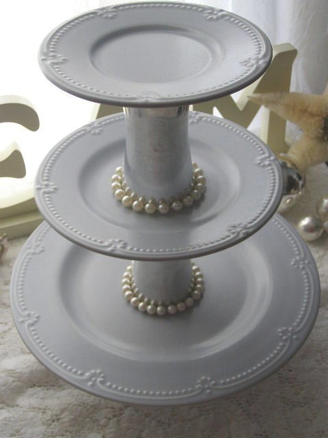 WEDDING Cake Cupcake Stand 3Tier Server or by RichInDaughters